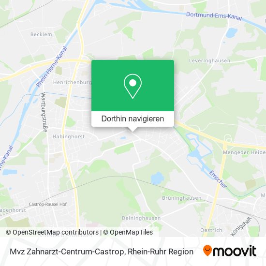 Mvz Zahnarzt-Centrum-Castrop Karte