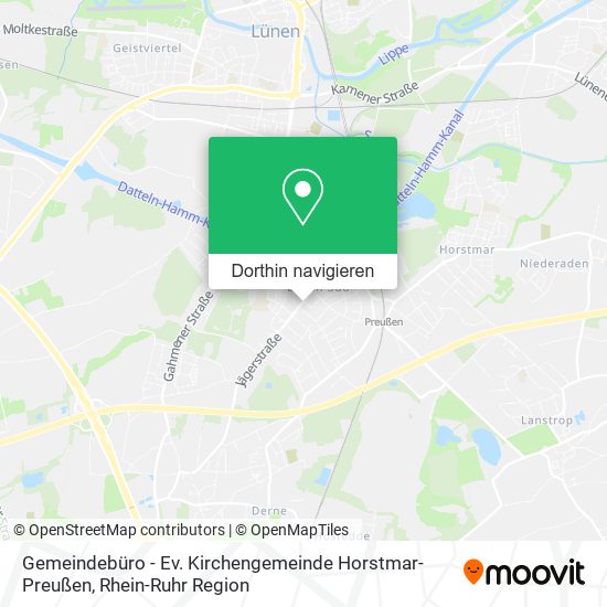 Gemeindebüro - Ev. Kirchengemeinde Horstmar-Preußen Karte