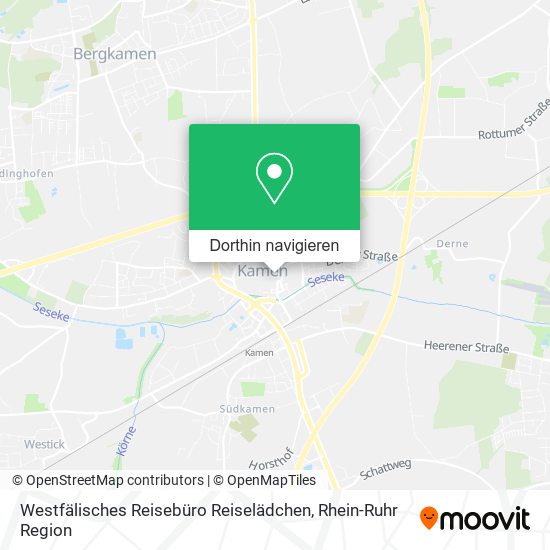 Westfälisches Reisebüro Reiselädchen Karte