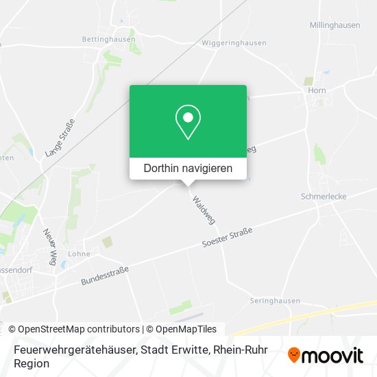 Feuerwehrgerätehäuser, Stadt Erwitte Karte