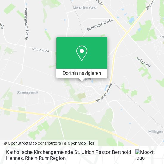 Katholische Kirchengemeinde St. Ulrich Pastor Berthold Hennes Karte