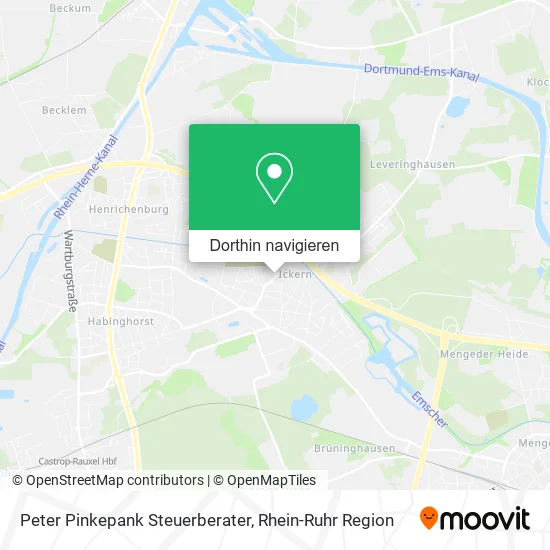 Peter Pinkepank Steuerberater Karte