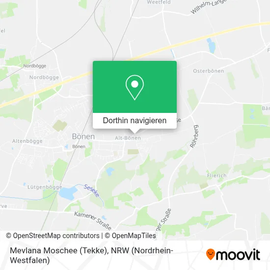 Mevlana Moschee (Tekke) Karte