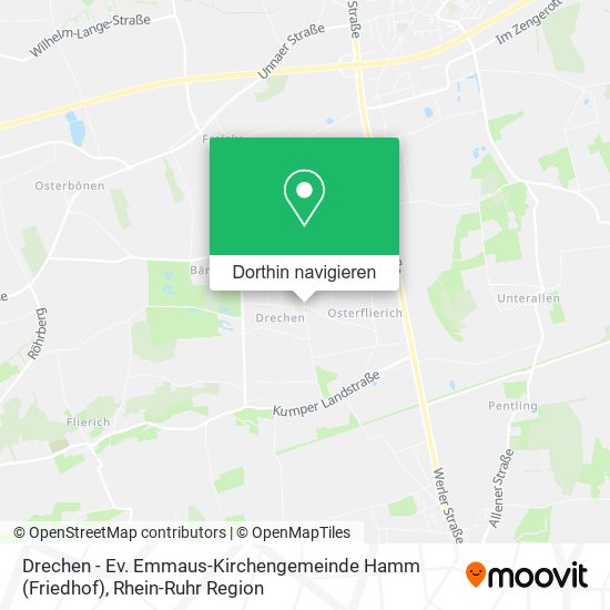 Drechen - Ev. Emmaus-Kirchengemeinde Hamm (Friedhof) Karte