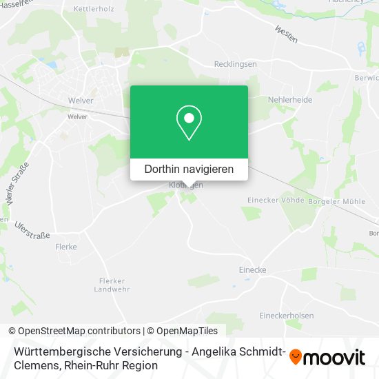 Württembergische Versicherung - Angelika Schmidt-Clemens Karte