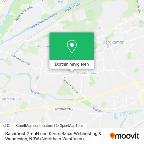 Basarhost GmbH und Kerim Basar Webhosting & Webdesign Karte