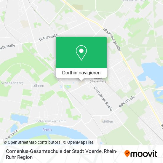 Comenius-Gesamtschule der Stadt Voerde Karte