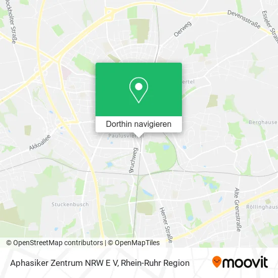 Aphasiker Zentrum NRW E V Karte