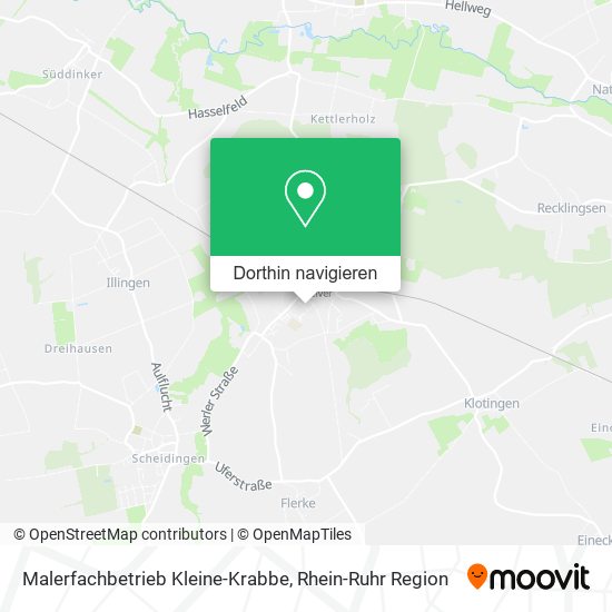 Malerfachbetrieb Kleine-Krabbe Karte