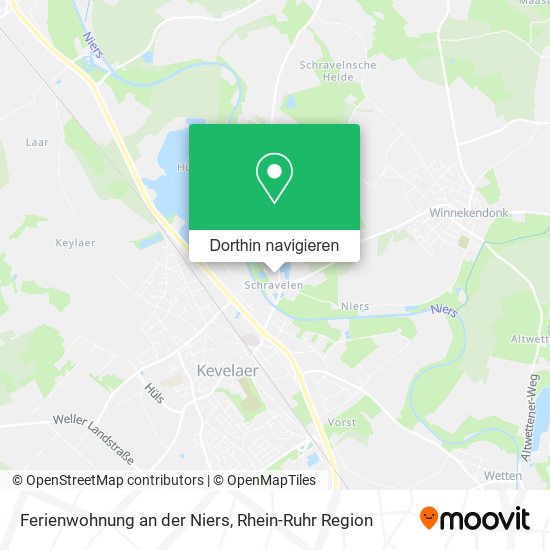 Ferienwohnung an der Niers Karte