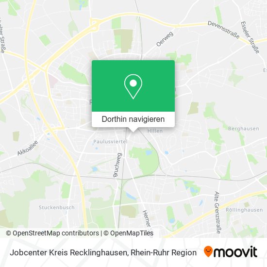 Jobcenter Kreis Recklinghausen Karte