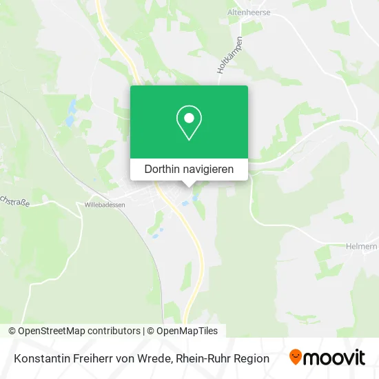 Konstantin Freiherr von Wrede Karte