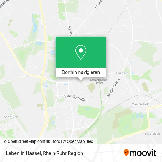 Leben in Hassel Karte