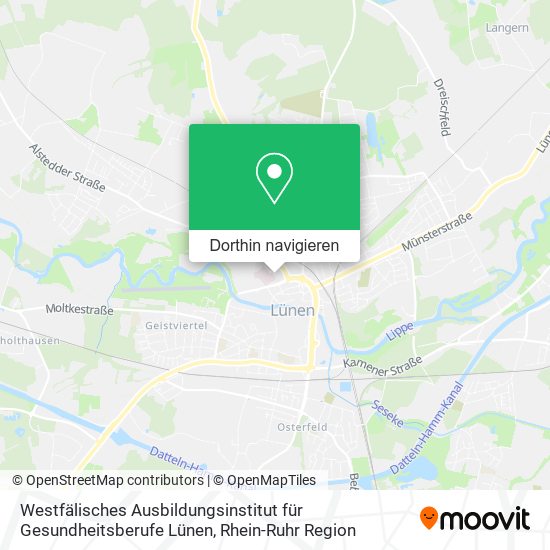 Westfälisches Ausbildungsinstitut für Gesundheitsberufe Lünen Karte