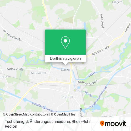 Tschufenig d. Änderungsschneiderei Karte