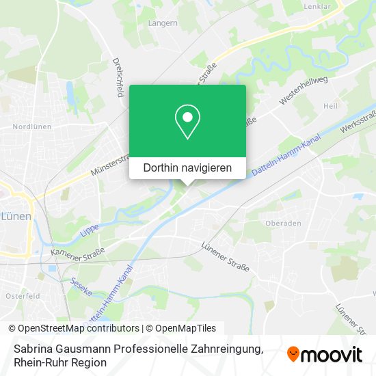 Sabrina Gausmann Professionelle Zahnreingung Karte