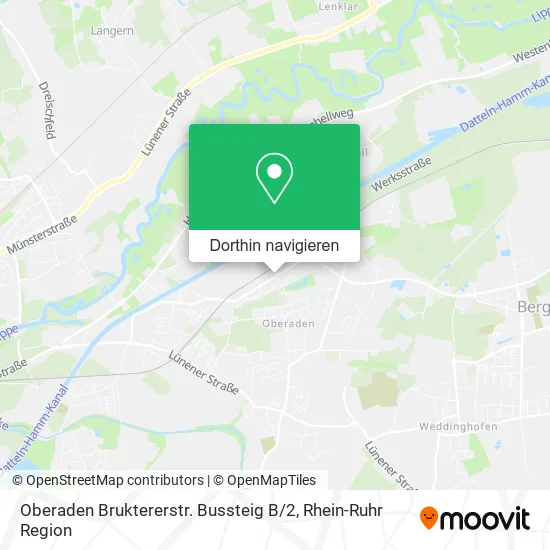 Oberaden Bruktererstr. Bussteig B / 2 Karte