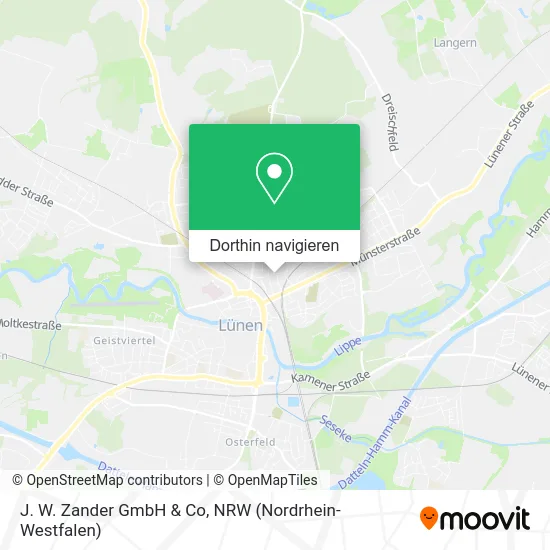 J. W. Zander GmbH & Co Karte