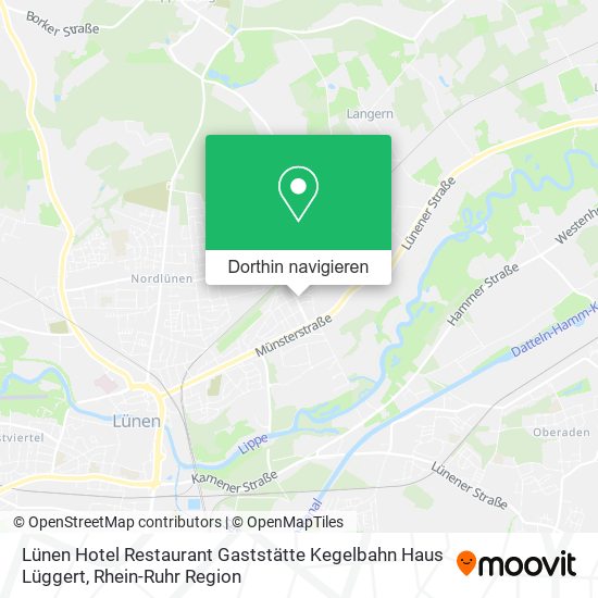 Lünen Hotel Restaurant Gaststätte Kegelbahn Haus Lüggert Karte