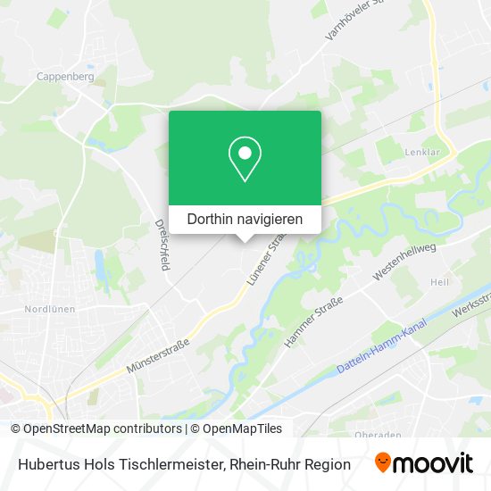 Hubertus Hols Tischlermeister Karte