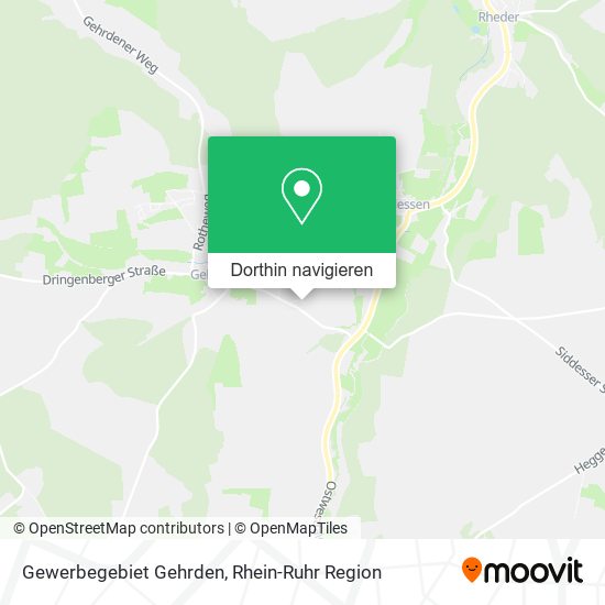 Gewerbegebiet Gehrden Karte