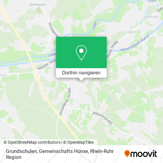 Grundschulen, Gemeinschafts Hünxe Karte