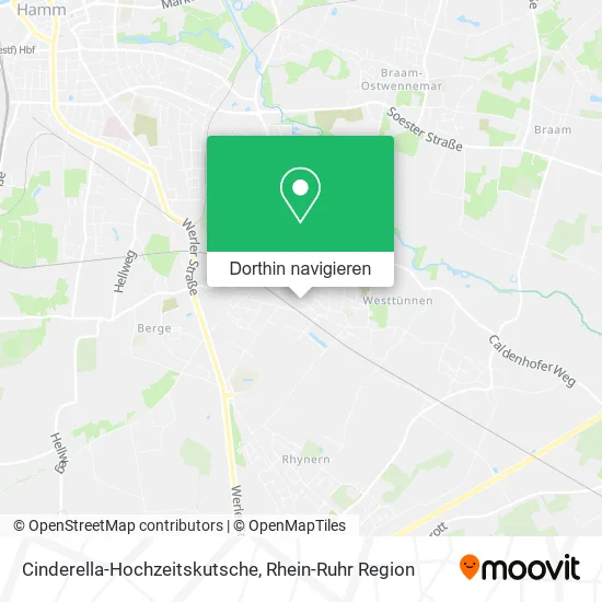 Cinderella-Hochzeitskutsche Karte