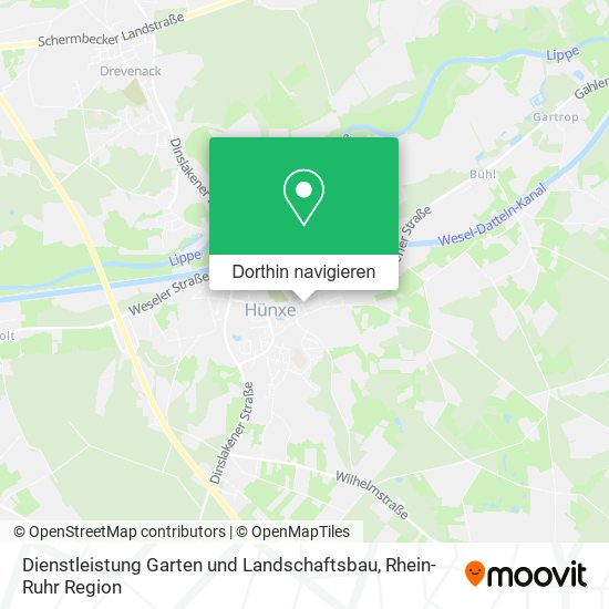Dienstleistung Garten und Landschaftsbau Karte