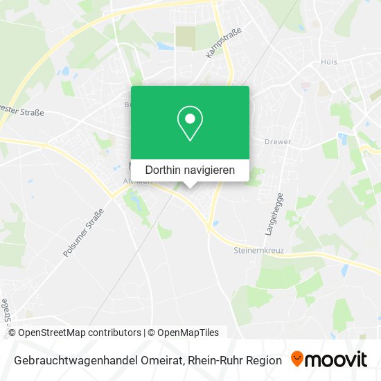 Gebrauchtwagenhandel Omeirat Karte