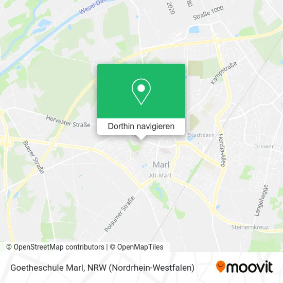 Goetheschule Marl Karte
