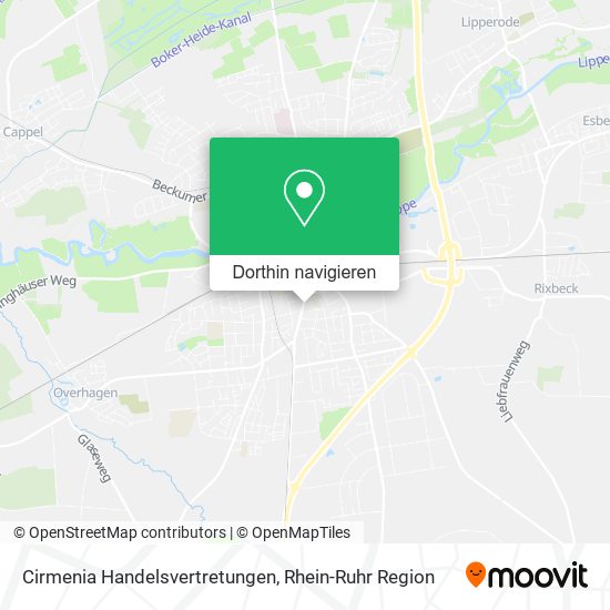Cirmenia Handelsvertretungen Karte