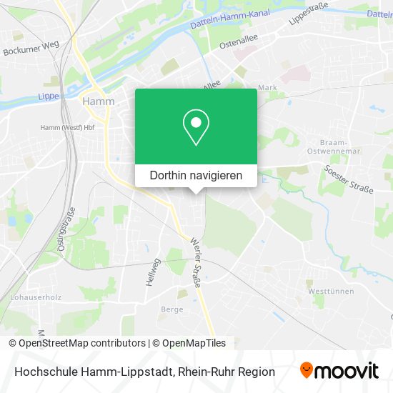 Hochschule Hamm-Lippstadt Karte