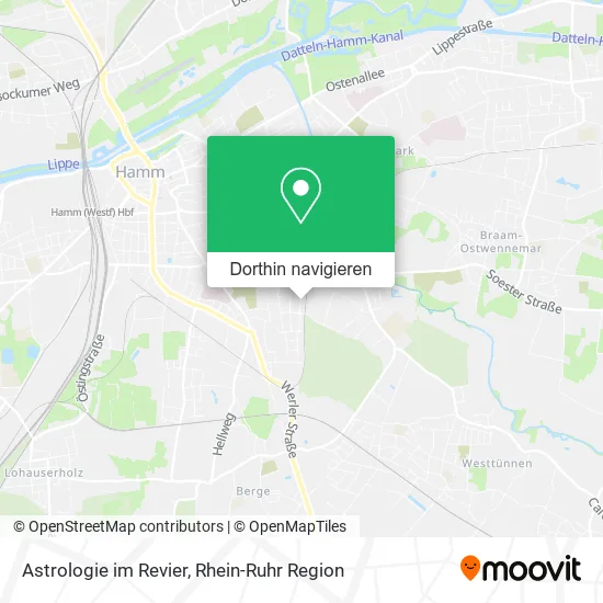 Astrologie im Revier Karte