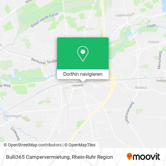 Bulli365 Campervermietung Karte