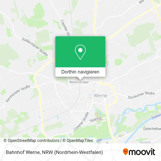 Bahnhof Werne Karte