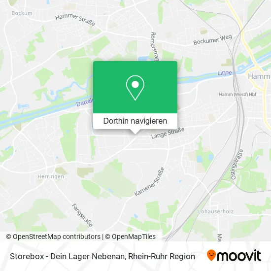 Storebox - Dein Lager Nebenan Karte