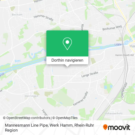 Mannesmann Line Pipe, Werk Hamm Karte