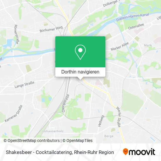 Shakesbeer - Cocktailcatering Karte