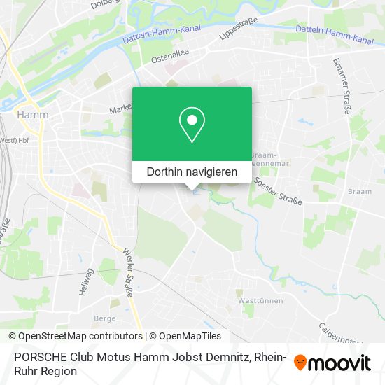 PORSCHE Club Motus Hamm Jobst Demnitz Karte