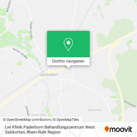 Lwl Klinik Paderborn Behandlungszentrum West Salzkotten Karte