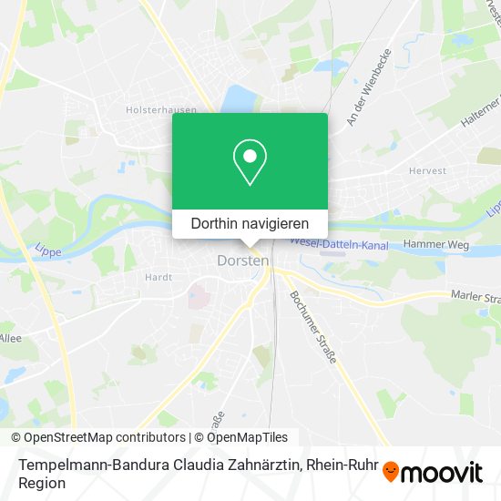 Tempelmann-Bandura Claudia Zahnärztin Karte
