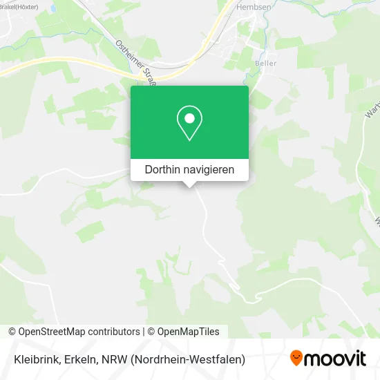 Kleibrink, Erkeln Karte