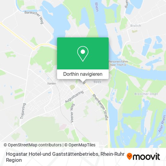 Hogastar Hotel-und Gaststättenbetriebs Karte