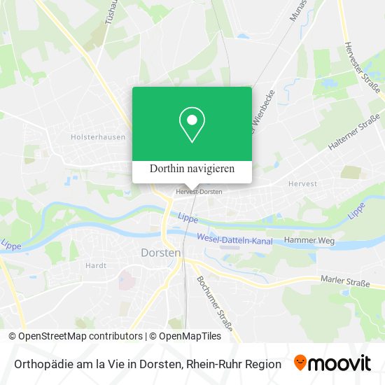 Orthopädie am la Vie in Dorsten Karte