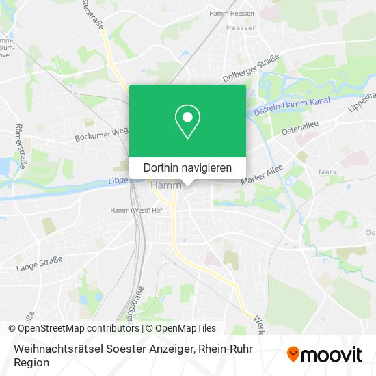 Weihnachtsrätsel Soester Anzeiger Karte