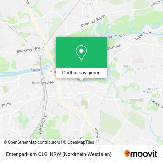 Entenpark am OLG Karte