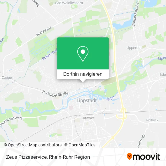 Zeus Pizzaservice Karte