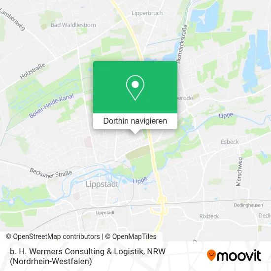 b. H. Wermers Consulting & Logistik Karte
