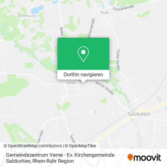 Gemeindezentrum Verne - Ev. Kirchengemeinde Salzkotten Karte