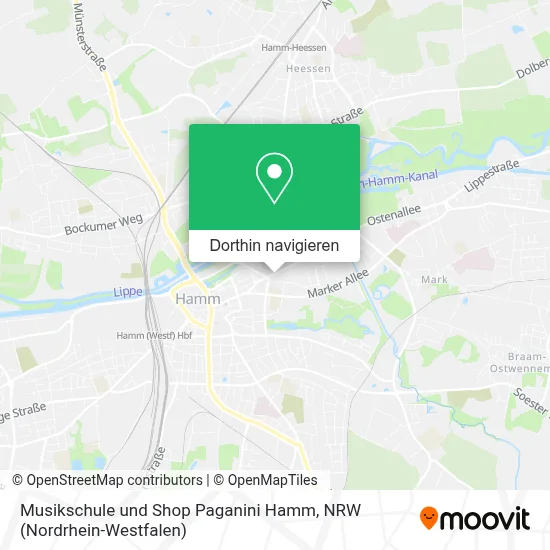 Musikschule und Shop Paganini Hamm Karte